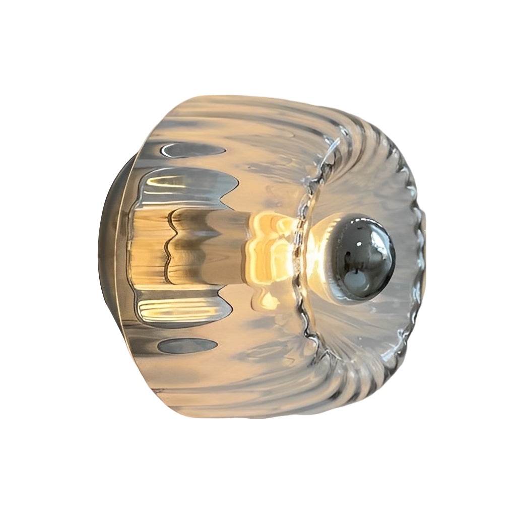 Modern Round Glass Jellyfish Wall Light Fixture for Contemporary Spaces