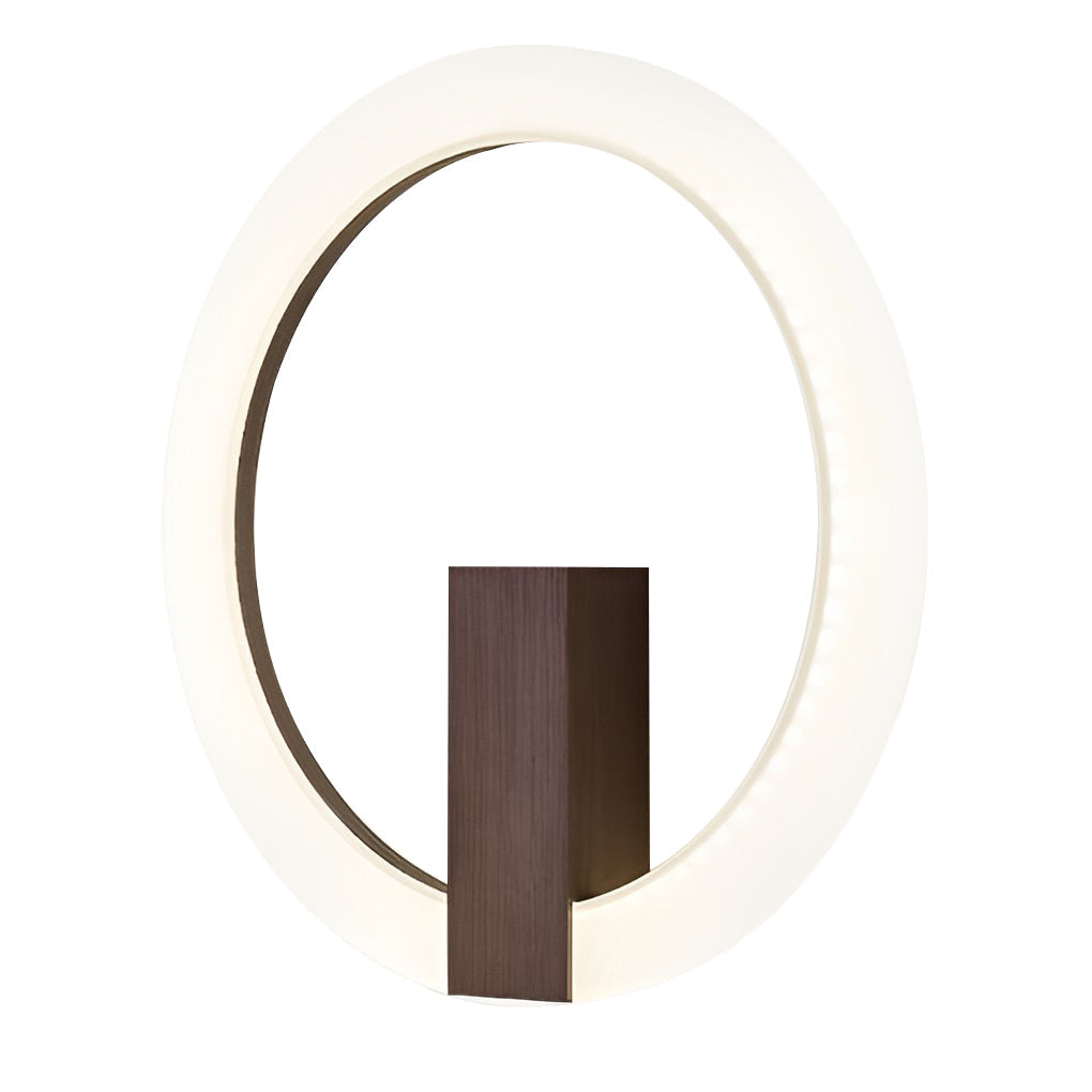 Modern Circle Dimmable LED Wall Sconce Light Fixture for Bedroom Decor