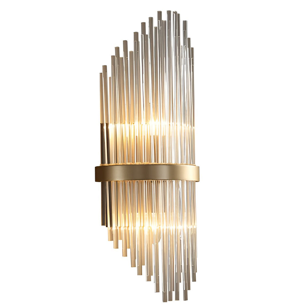 Nordic Style Warm Light Crystal Wall Sconce Lamp for Bedroom Decor