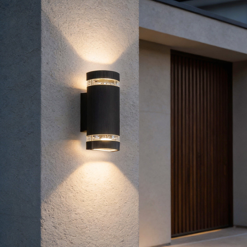 Black Waterproof Outdoor Wall Sconce Light for Modern Exterior Spaces