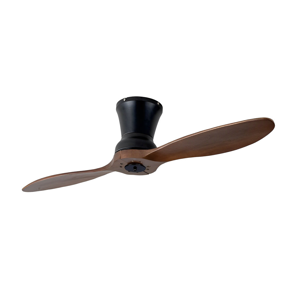 Modern Wood 18W Dimmable LED Ceiling Fan with Remote - Ideal for Living Rooms
