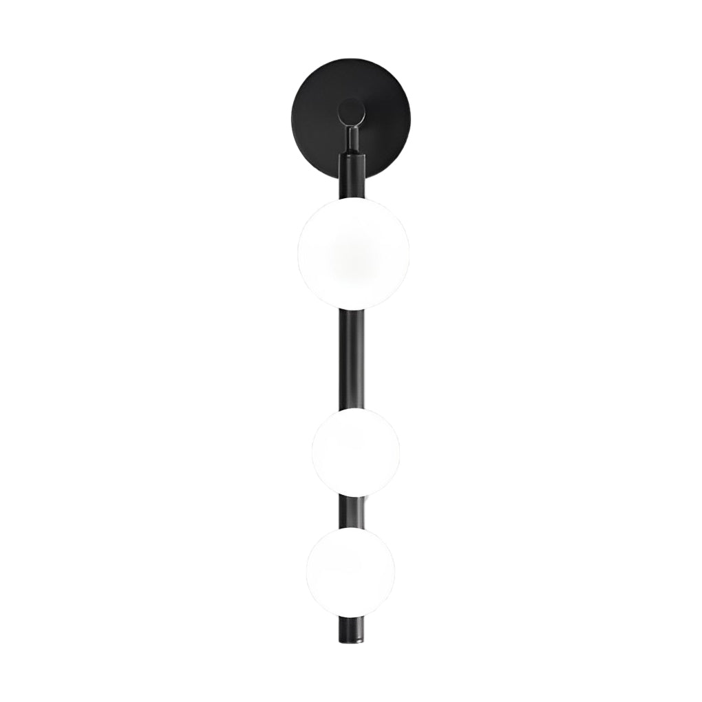 Modern Gold Electroplated G9 Wall Light with 3 Glass Spheres for Living Room