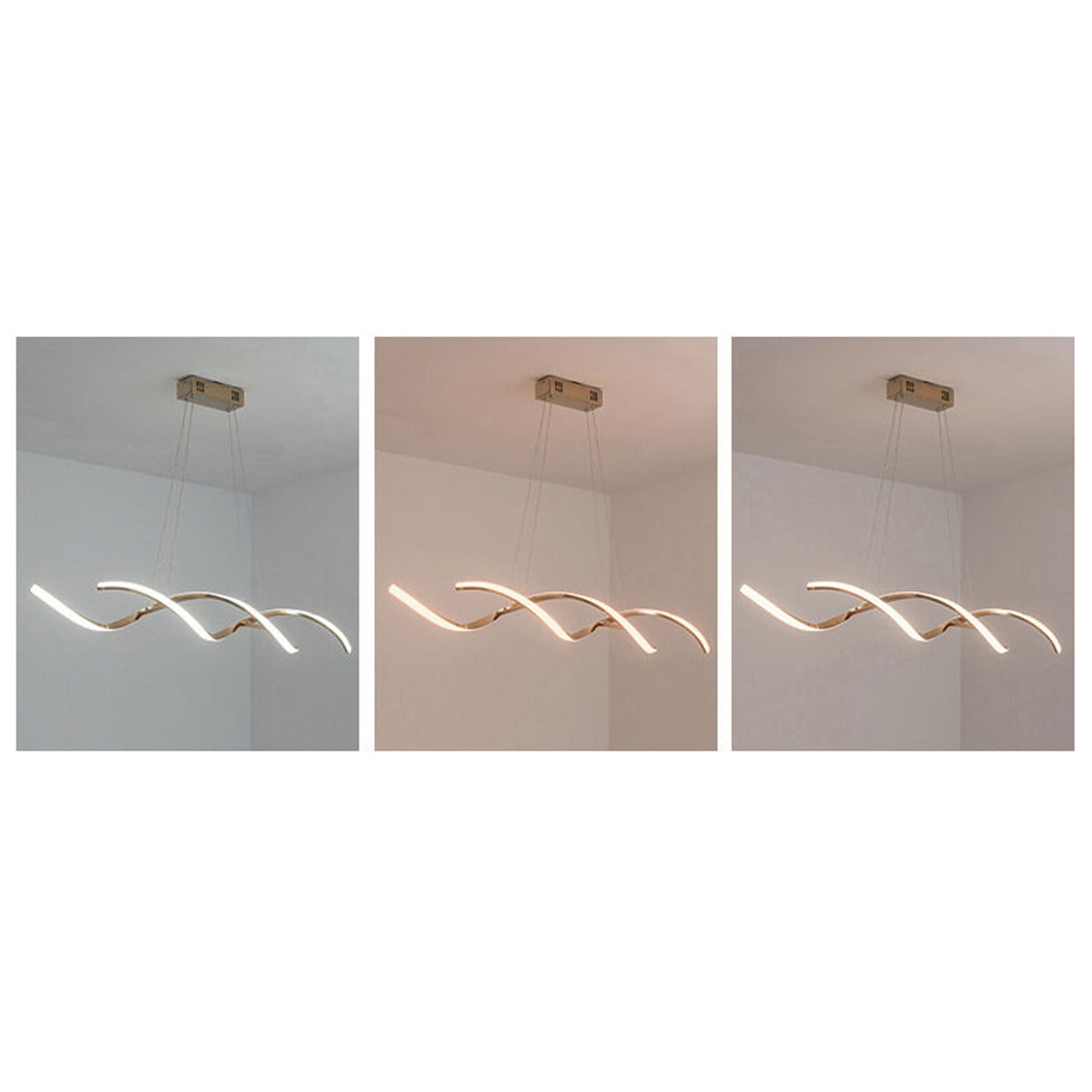 Sleek Modern Minimalist LED Chandelier Pendant Light for Kitchen Island
