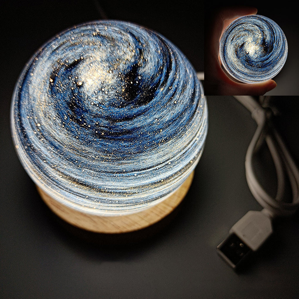 Colorful Globe Glass Starry Night Lamp for Kids' Bedroom Decor
