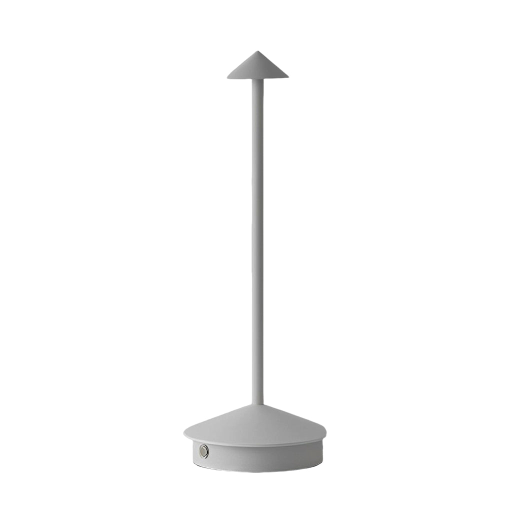 Dimmable Mini Triangle LED Table Lamp in Sleek White for Modern Décor