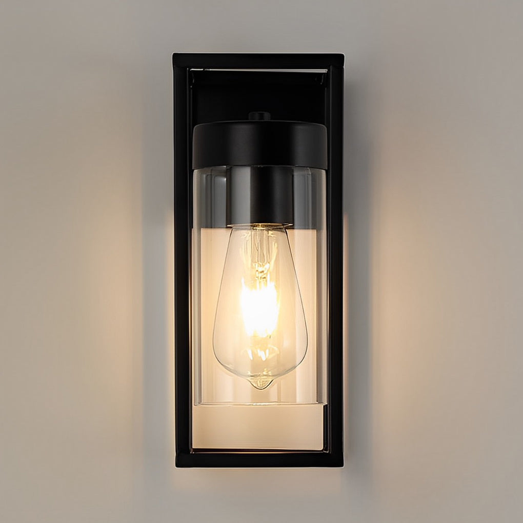 Black Iron Glass Retro Industrial Wall Lamp for Modern Home Décor