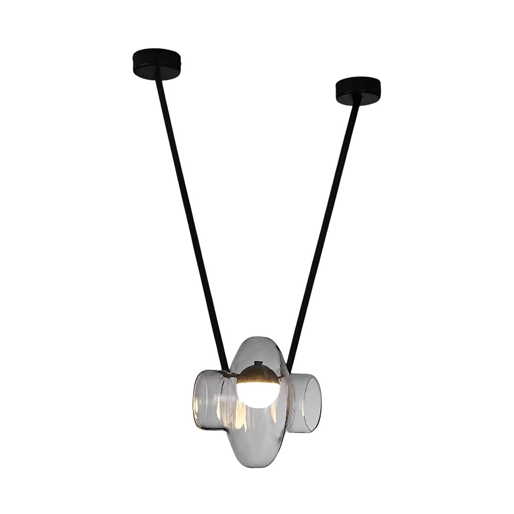 Modern Clear Glass LED Pendant Chandelier for Stylish Home Decor