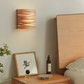 Handmade Semi-Cylindrical Wooden Wall Lamp for Modern Home Decor