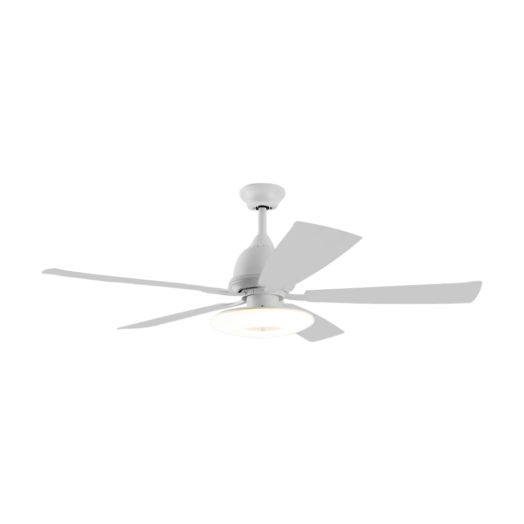 Dimmable 5-Blade Nordic Style LED Ceiling Fan with Remote Control for Bedroom