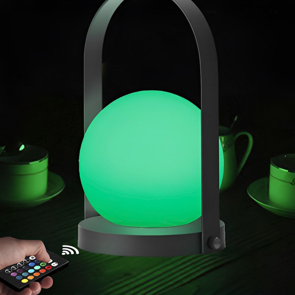 Contemporary Opal RGB Mini LED Table Lamp with Remote for Home Décor