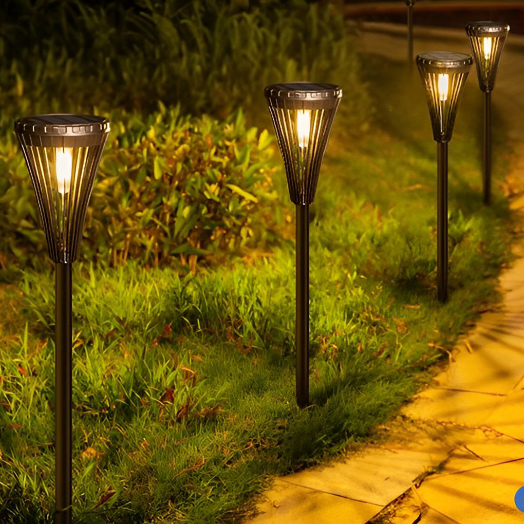 Modern Waterproof Solar LED Pathway Lights for Outdoor Walkway Decor