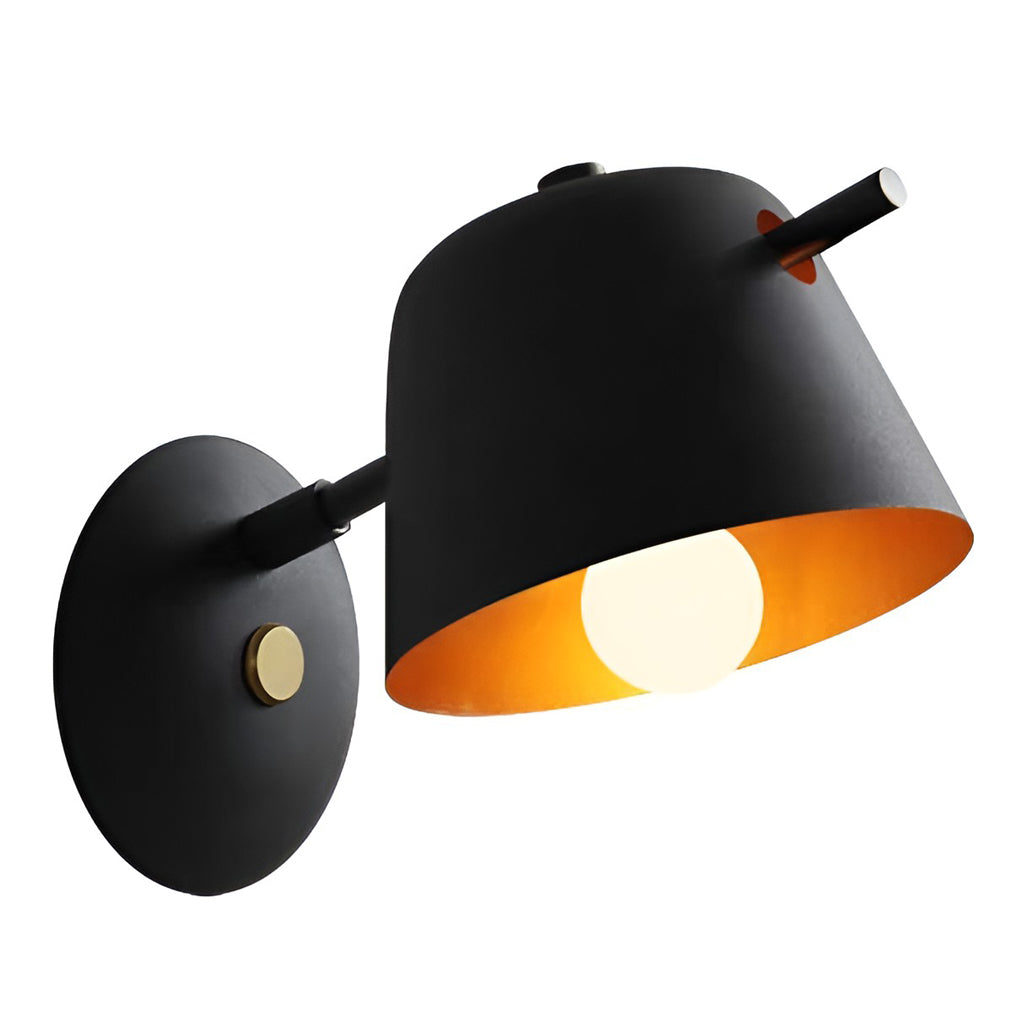 Matte Metal Nordic Hat-Style Wall Sconce Lighting for Modern Home Decor