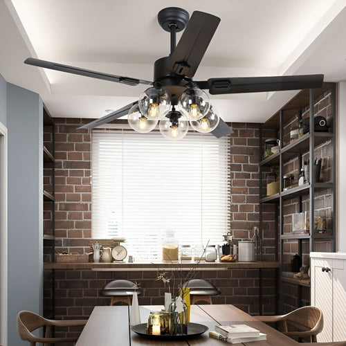 42-Inch Modern White Nordic Flush Mount Ceiling Fan Light with Remote