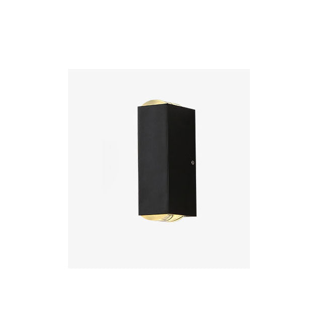 Sleek Black Aluminum Rectangular LED Outdoor Wall Sconce for Patios