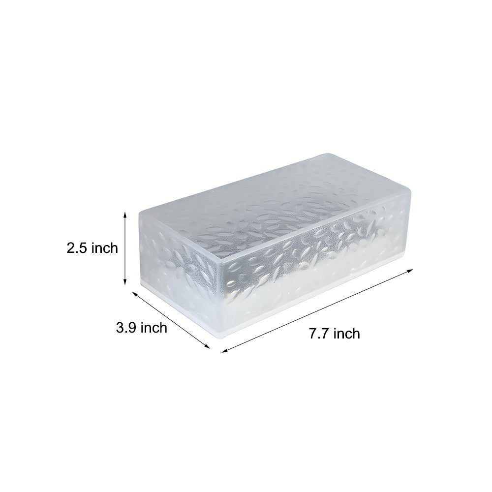 Rectangular Solar LED Brick Lights - Modern Outdoor Step Deck Illumination