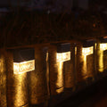 RGB LED Solar Sunset Fence Lights - Acrylic Bubbles for Outdoor Deck