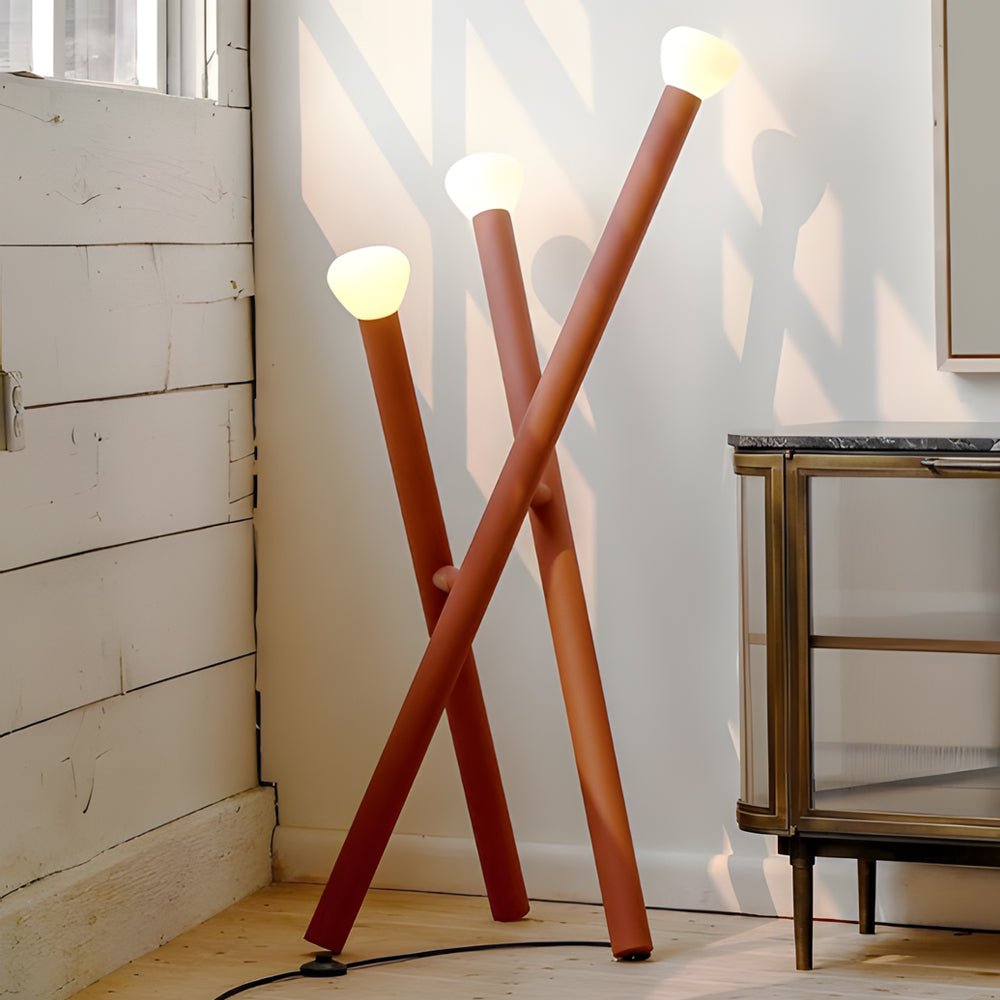 Minimalist Black & Gold 3-Light Floor Lamp for Living Room Bedroom Decor