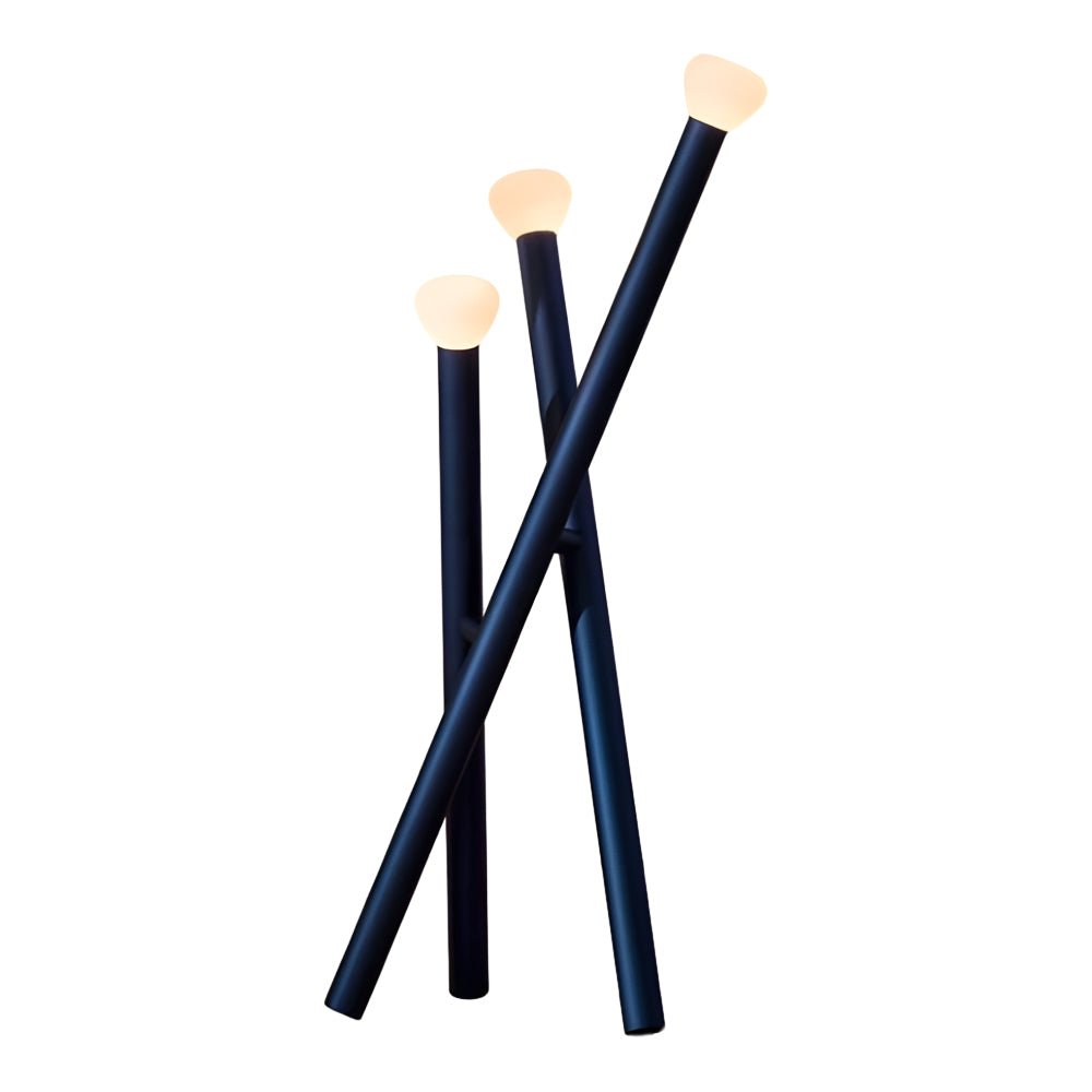 Minimalist Black & Gold 3-Light Floor Lamp for Living Room Bedroom Decor