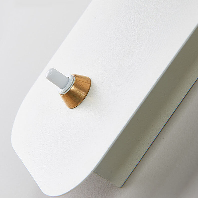 Modern White Round Rotatable LED Wall Sconce for Bedroom or Reading