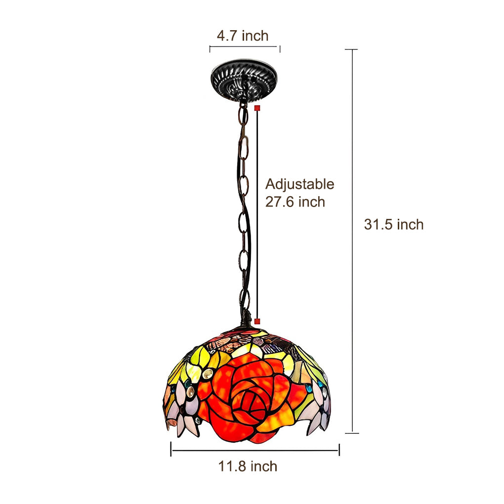 Colorful Handmade Baroque Glass Chandelier for Elegant Living Spaces
