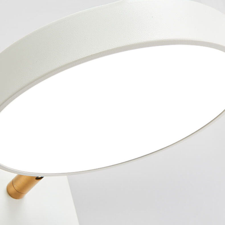 Modern White Round Rotatable LED Wall Sconce for Bedroom or Reading