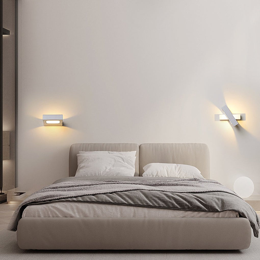 Adjustable 360° Rotating LED Wall Sconce Light Fixture for Modern Spaces