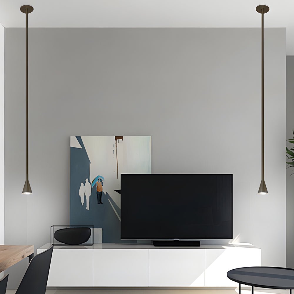 Modern Metallic Cone Pendant Light Fixture for Stylish Home Decor