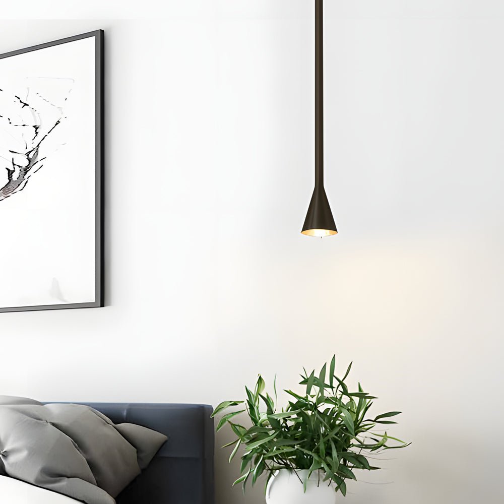 Modern Metallic Cone Pendant Light Fixture for Stylish Home Decor