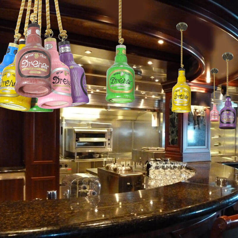Colorful Resin 1-Light Pendant Light Fixture for Industrial Modern Spaces