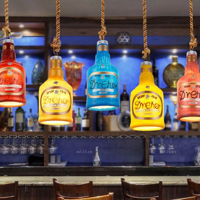 Colorful Resin 1-Light Pendant Light Fixture for Industrial Modern Spaces