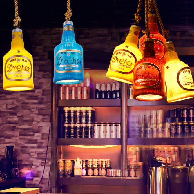Colorful Resin 1-Light Pendant Light Fixture for Industrial Modern Spaces