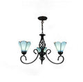 Elegant European Tiffany Glass Chandelier Pendant for Dining & Living Room