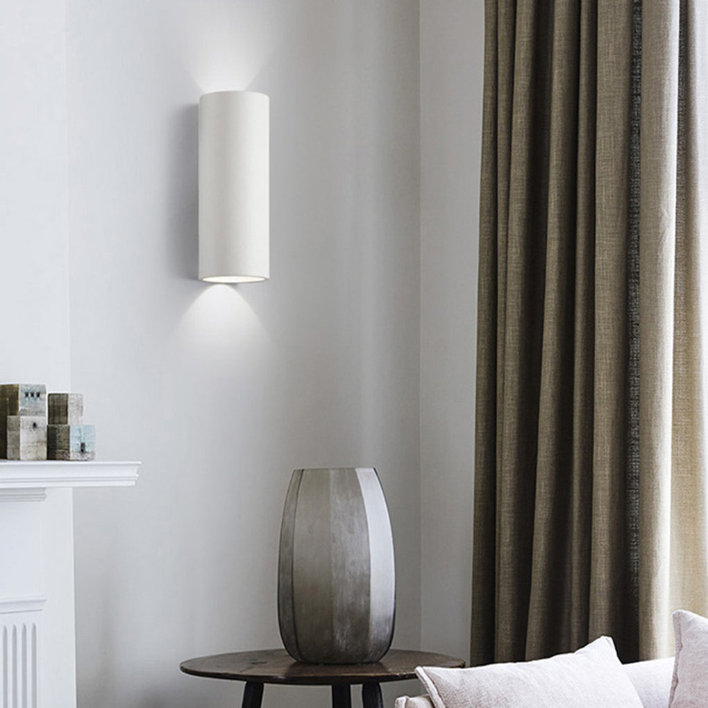 Modern Cylindrical LED Wall Washer Light in Sleek Black for Home Decor