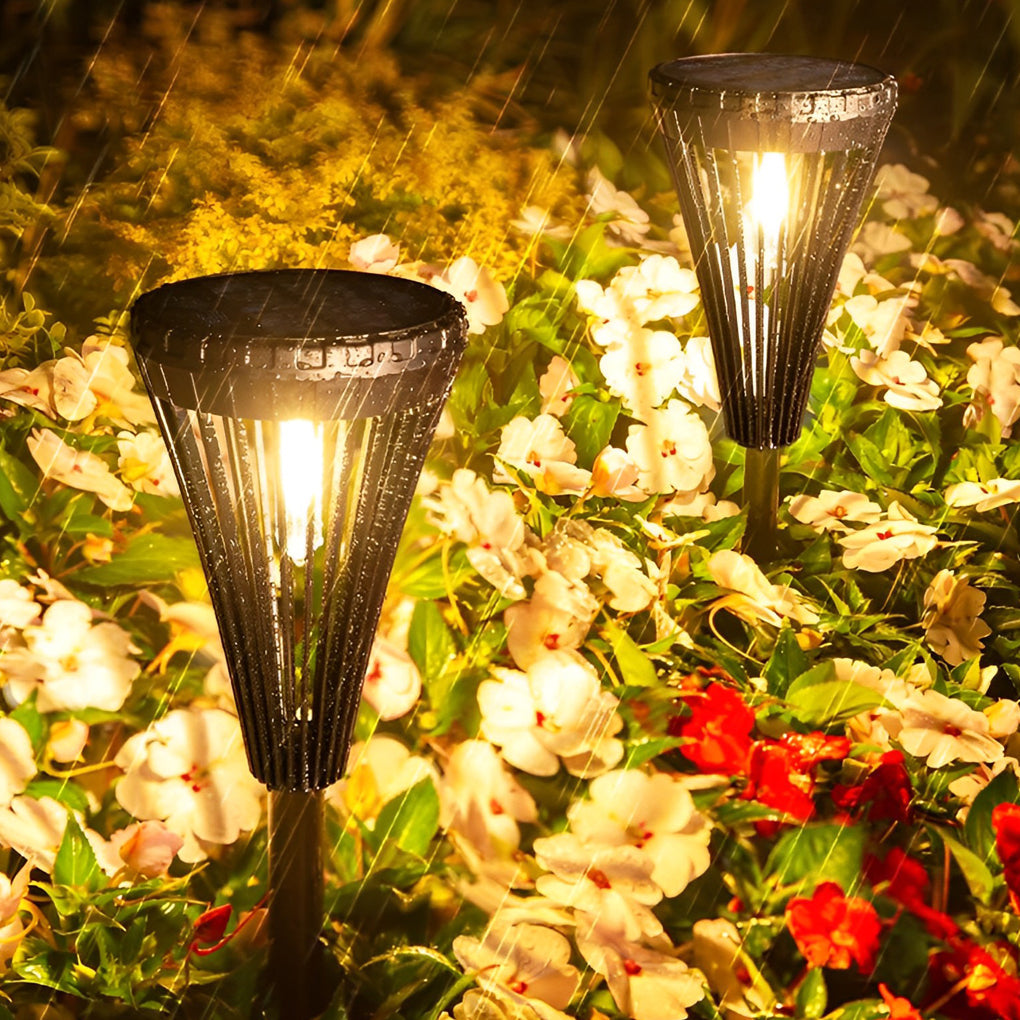 Modern Waterproof Solar LED Pathway Lights for Outdoor Walkway Decor