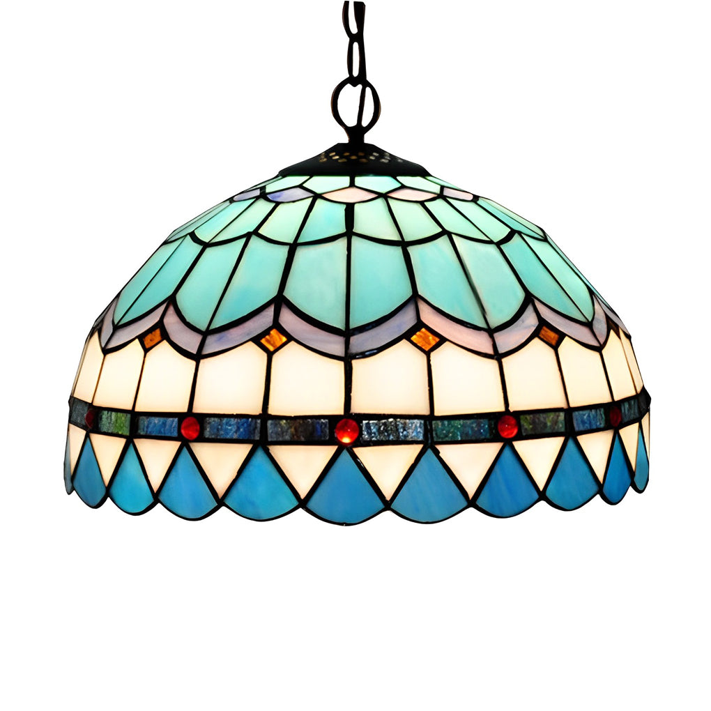 Colorful Handmade Baroque Glass Chandelier for Elegant Living Spaces