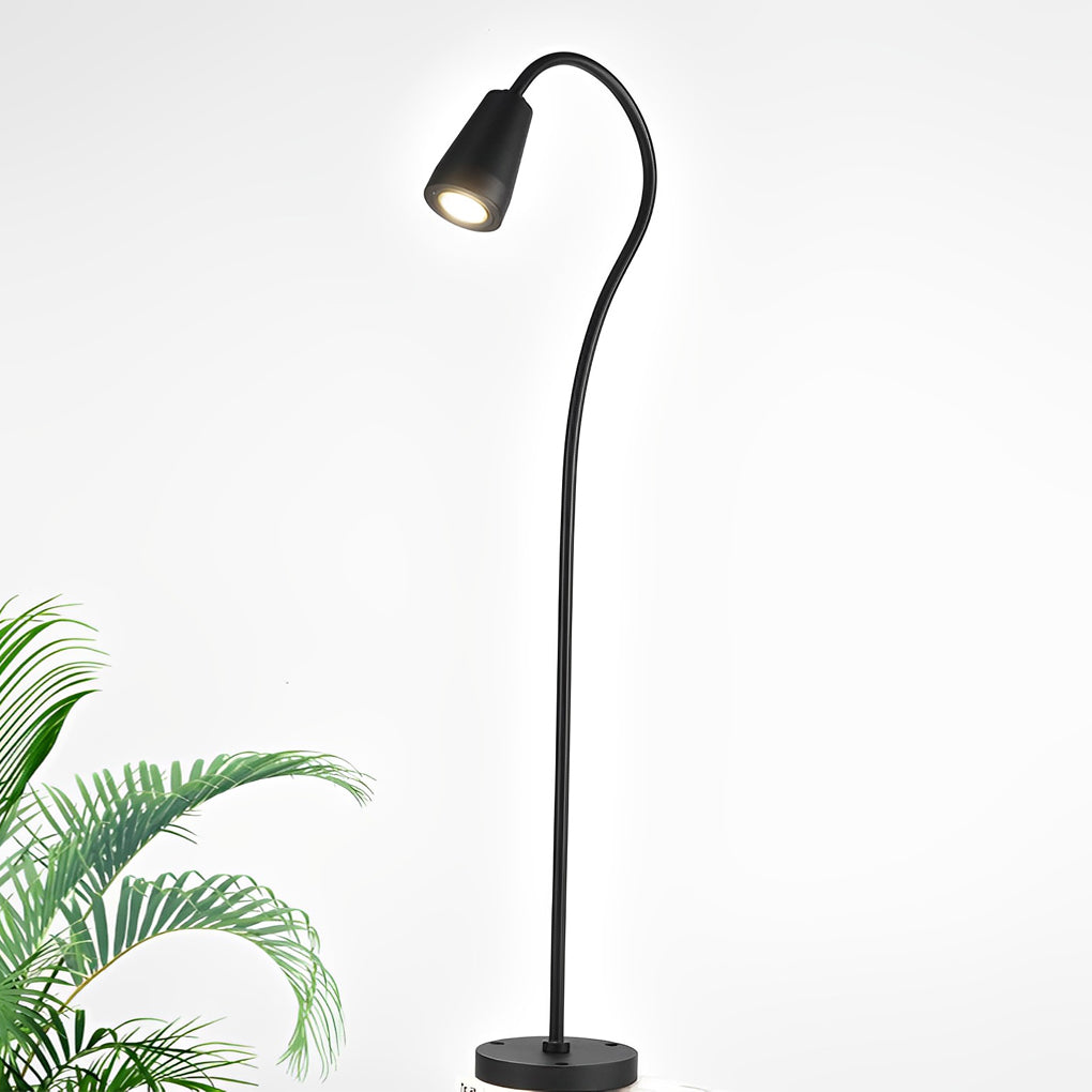 Modern Waterproof LED Arched Gooseneck Pathway Lights for Outdoor Use