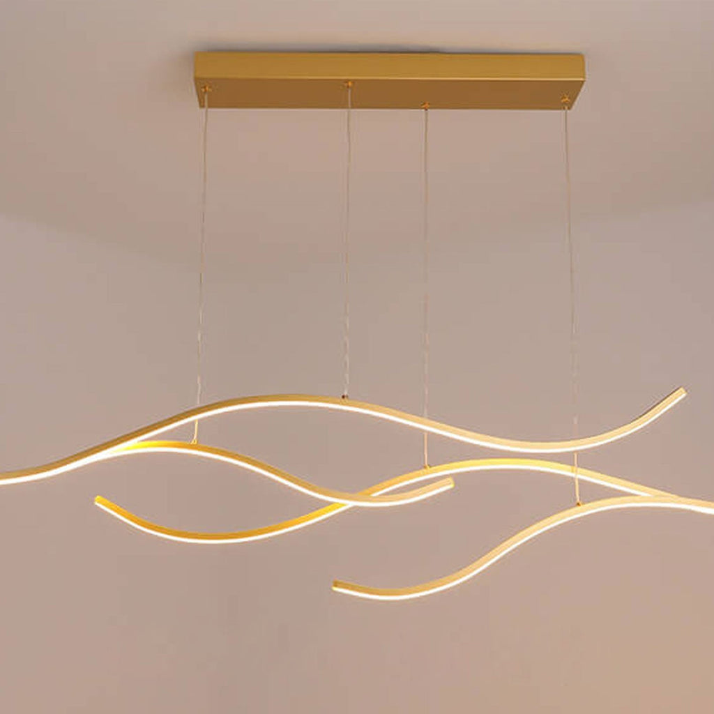 Scandinavian White LED Chandelier Pendant Light for Modern Interiors