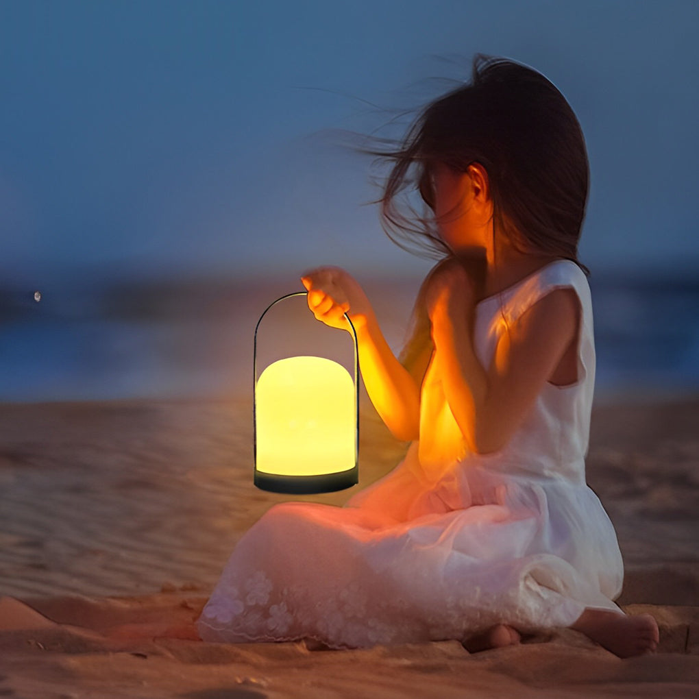 Stylish Rechargeable LED Mini Table Lamp in Warm White for Camping Use