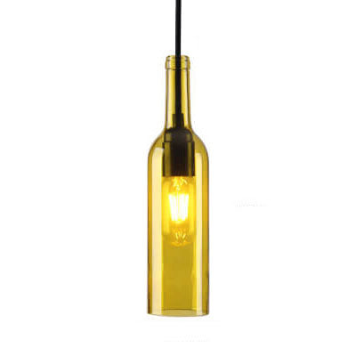 Vintage Green Glass Pendant Light Fixture for Dining Room or Kitchen