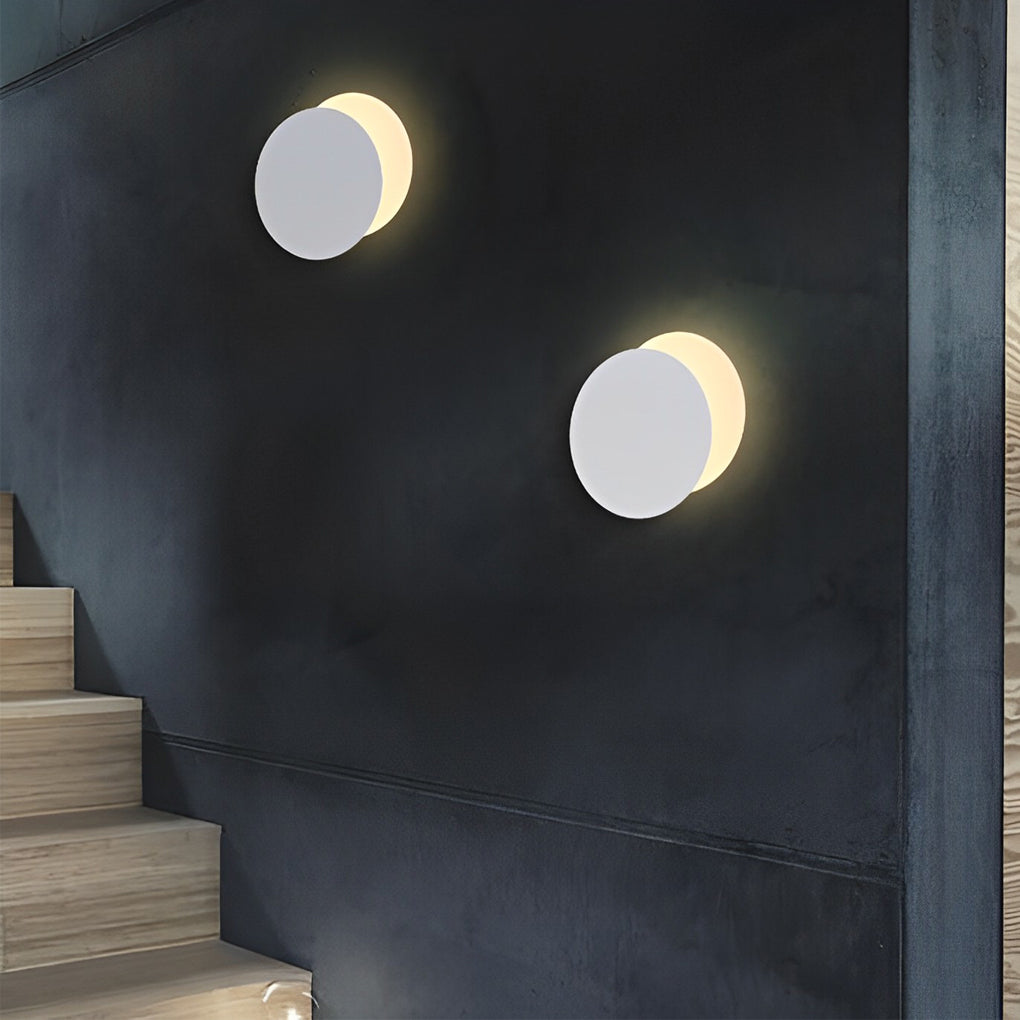 360° Rotatable LED Round Wall Sconce Light for Modern Home Décor