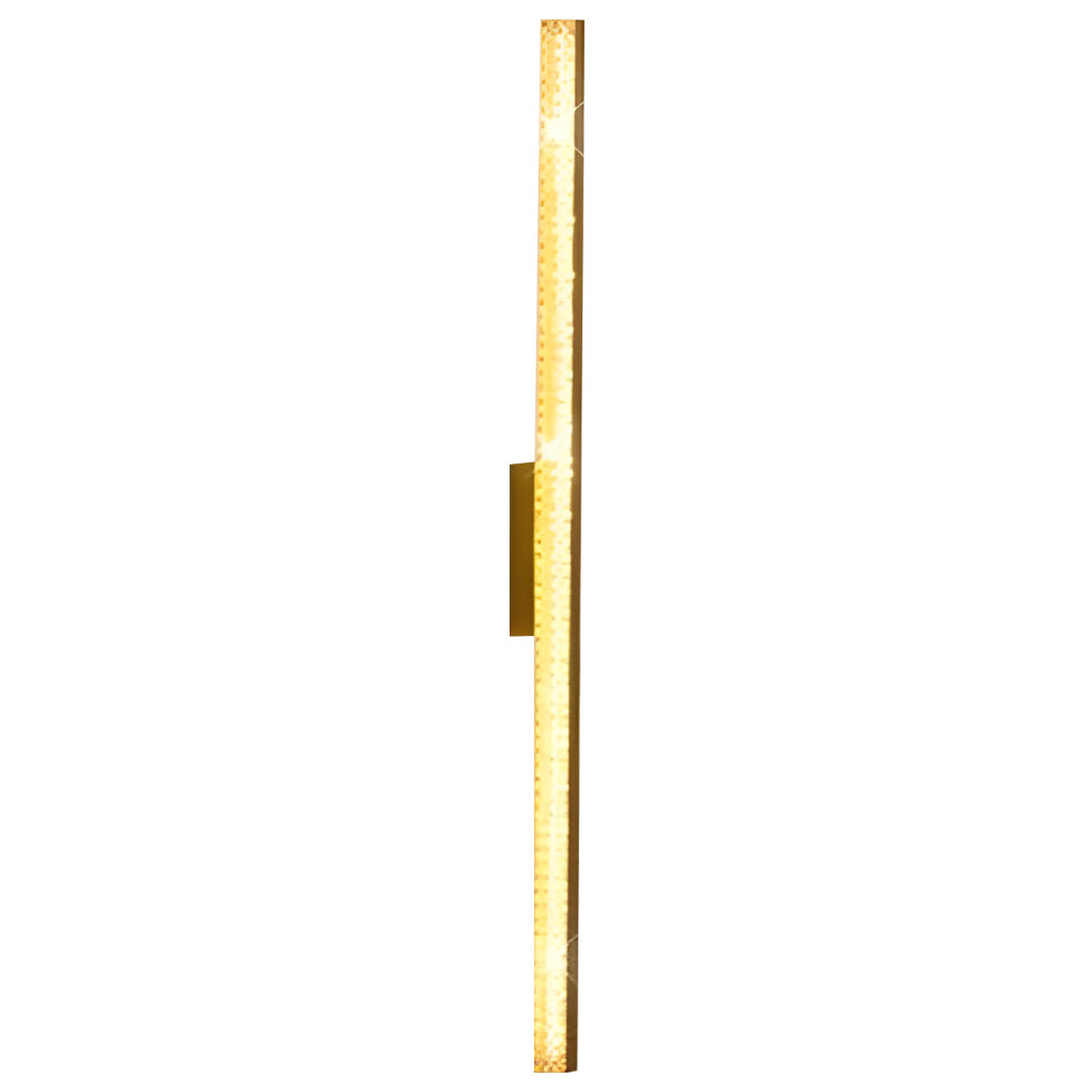 Modern Clear Acrylic Linear LED Wall Sconce for Entryway or Hallway