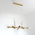 Elegant Modern Glass LED Chandelier Pendant Light for Dining Room