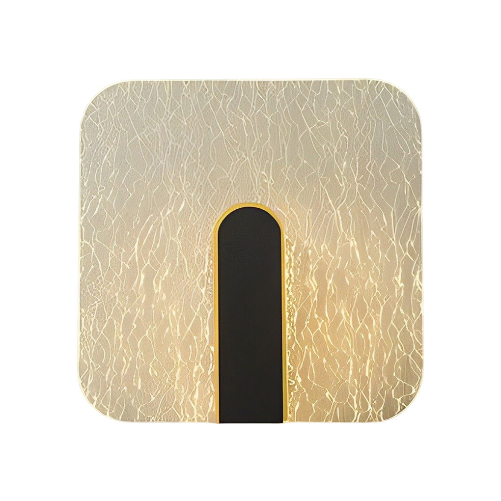 Sleek White Round Square LED Wall Lamp for Bedroom & Living Room Decor