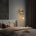 Minimalist Copper Water Drop Crystal Wall Sconce for Modern Interiors