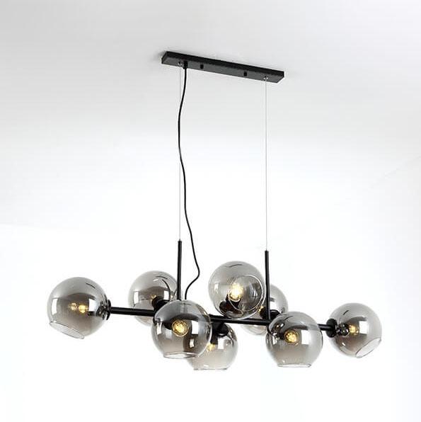 Elegant Modern Glass LED Chandelier Pendant Light for Dining Room