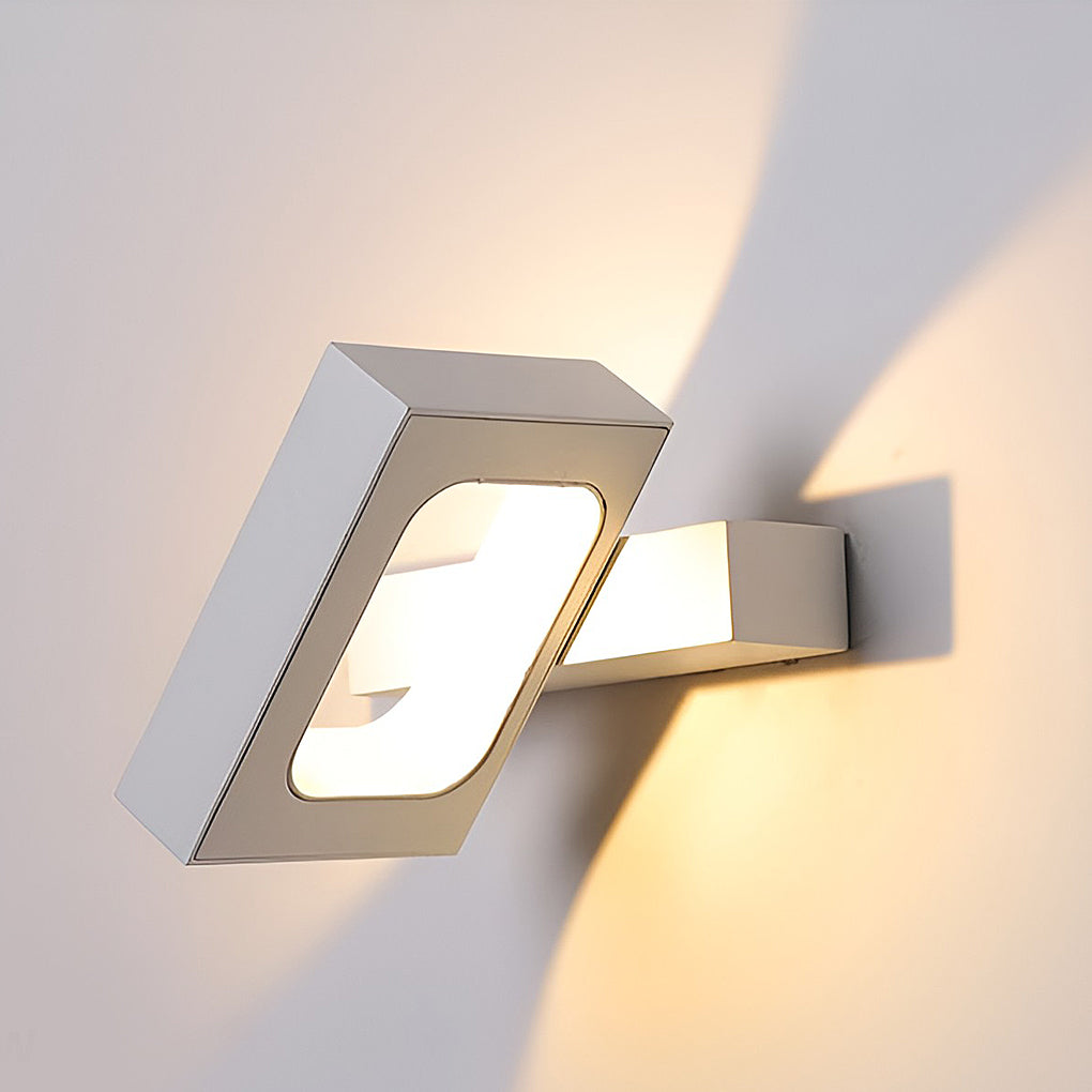 Adjustable 360° Rotating LED Wall Sconce Light Fixture for Modern Spaces