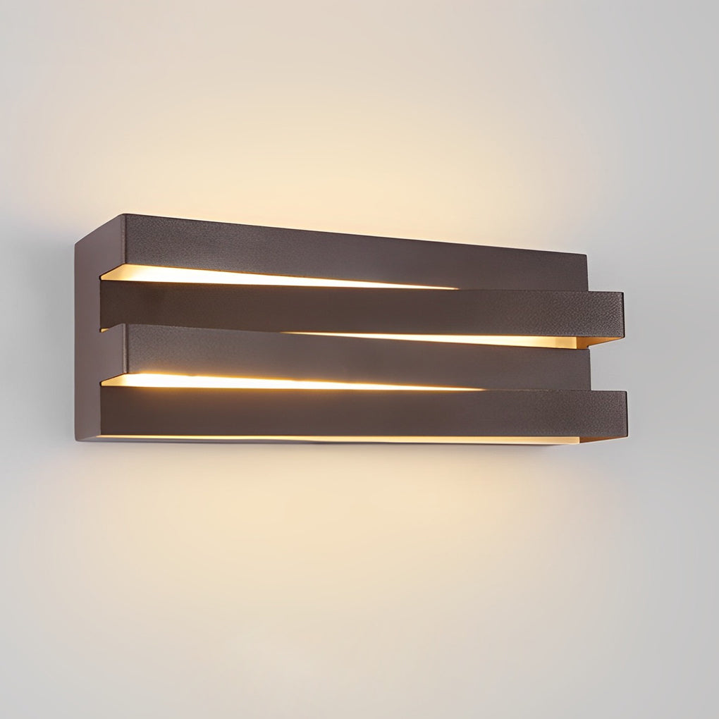 Modern White Geometric LED Wall Sconce Lamp for Living Room Decor
