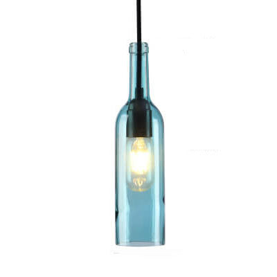 Vintage Green Glass Pendant Light Fixture for Dining Room or Kitchen