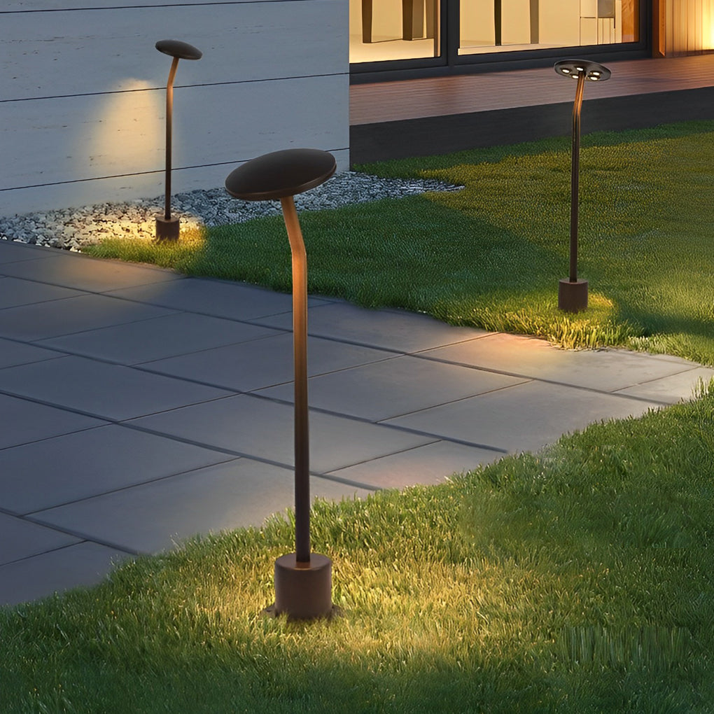Durable Mushroom-Shaped LED Garden Pathway Light in Stylish Design