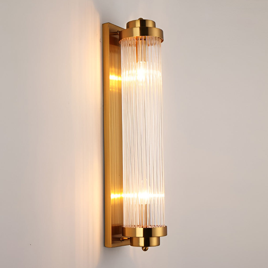 Nordic Style Adjustable Warm White LED Crystal Wall Sconce in Gold